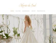 Tablet Screenshot of marieedusud.com